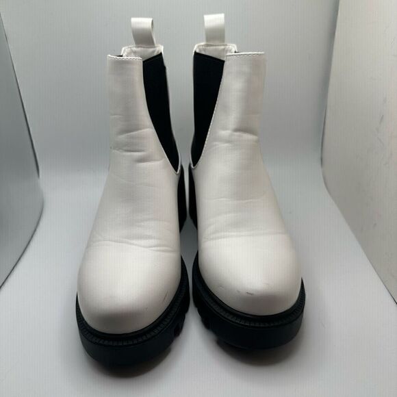 CUSHIONAIRE Women's chelsea boot with Jeweled strap +Memory Foam 6 WHITE - Picture 2 of 8